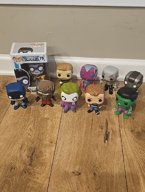 Funko Pop! Assorted Figures - Green, Purple, Blue, Silver, Black
